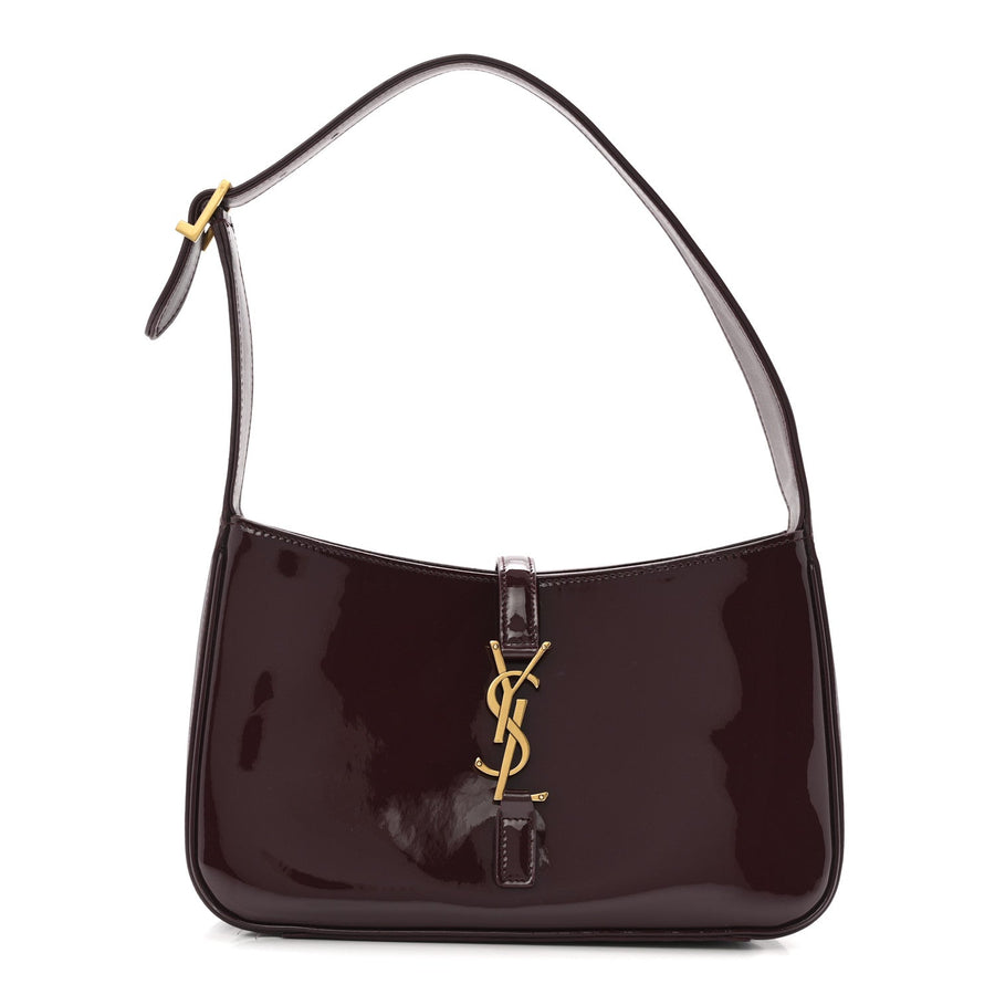 Saint Laurent Le 5 À 7 Hobo Grenade Patent